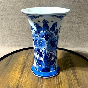Royal Delft Blue and White Vase